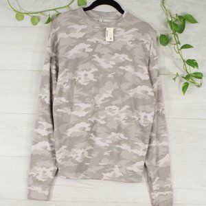 SOLD OUT!!  Camo Print Fleece Crew Neck Sweatshirt